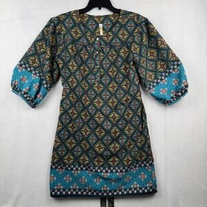 Uncle Frank Anthropologie Women's Small Dress, Colorful Geometric Bohemian Style